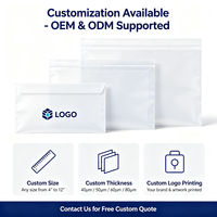 Sobres de Plástico para Documentos, Bolsas de Embalaje Autosellables, Transparentes e Impermeables para Transporte, Exportación y Mensajería, ISO9001, SGS
