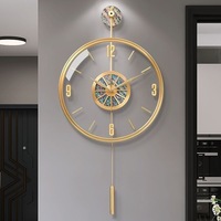 71,5x41,5 cm rústico grande personalizable moderno pared hierro hogar reloj lujo sala de estar decoración Dropshipping minimalista 2025
