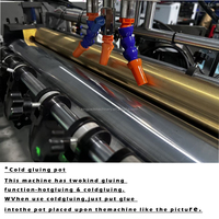Machine d'encollage et d'alimentation automatique de feuilles de papier pour la fabrication de boîtes rigides, boîtes à cigarettes, boîtes à bijoux
