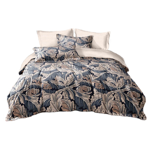 Set di Biancheria da Letto Premium Moderno, Copripiumino Morbido in Cotone Stampato, Lenzuola per Letto King Size per Uso Alberghiero - Product Image 1