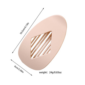 Pince à cheveux bec de canard géométrique effet diamant, finition mate, couleur unie, pour femmes aux cheveux épais - Product Image 2