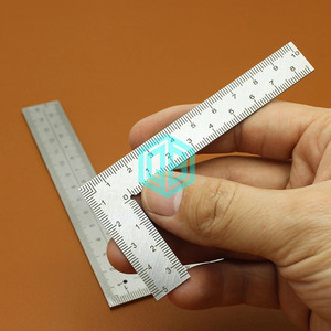 Mini <span class=keywords><strong>L</strong></span> Régua Quadrada Ferramenta De Medição De Layout Quadrado De Aço Inoxidável 90 Virando Régua Medidores De Precisão Building Framing Angle <span class=keywords><strong>Ruler</strong></span> - Product Image 5