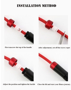 Cuerda de Saltar de Alta Velocidad con Peso de 9 mm y Mango Ajustable, Cuerda de Saltar Rápida para Ejercicios de Fitness - Product Image 6