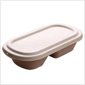 High Quality Bagasse Food Container Disposable Clam Hamburger Large Capacity Lunch Box - Product Image 1