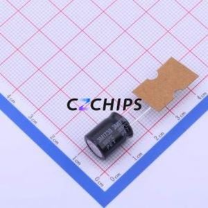 Condensateur électrolytique en aluminium à montage traversant 400BXC4R7MEFCT810X12.5, D10xL12.5mm 4.7uF 20% 400V 5mm - Product Image 2