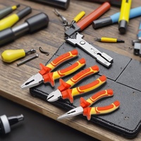 Jeu de pinces isolées VDE 1000V de qualité supérieure, certifiées IEC 60900, en acier CR-V, outils manuels pour électriciens, vente en gros OEM ODM