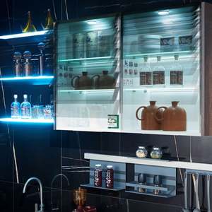 Gabinetes de Cocina Multifuncionales de Madera Maciza de Estilo Europeo de Alta Calidad con Personalización de Diseño Gratuita - Product Image 5