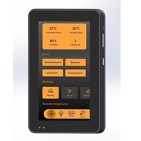 Tableta PC de montaje en pared, consola de pantalla táctil de 5 pulgadas, sin botón físico, Android POE