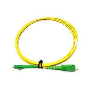 Compliant wiht GR326 Standaard Glasvezel <span class=keywords><strong>Patch</strong></span> <span class=keywords><strong>cord</strong></span> 15Meter SC/APC-LC/APC Simplex Single mode g.657A2 2.0mm PVC jas geel - Product Image 1
