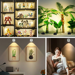 Lámpara de pared inalámbrica LED de temperatura de tres colores recargable con focos de control remoto para interiores para oficina en casa - Product Image 5