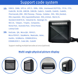 Omnidirectional <strong>Barcode</strong> <strong>Scanner</strong> Supermarket Desktop <strong>Scanner</strong> EMT81 <strong>2D</strong> Price Checker <strong>Barcode</strong> <strong>Scanner</strong> - Product Image 5