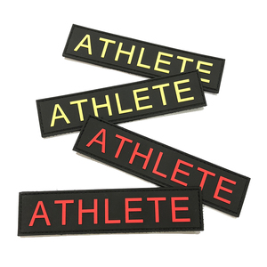 Patch personalizzata in PVC di gomma personalizzata con gancio e loop per lo zaino Fitness atleta - Product Image 6