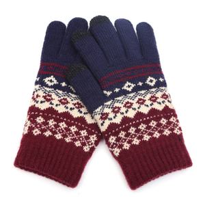 Guantes sin Dedos Cálidos de Invierno con Diseño Jacquard, Pantuflas Táctiles, Venta Directa - Product Image 5