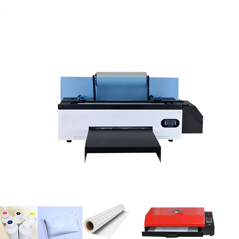 Automatische Witte Inkt Roeren Dtf Printer Drukmachine A3 Direct Naar Pet Film Dtf Printer Voor T-Shirt Afdrukken Met Shaker