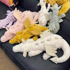 Jouet en peluche mignon Jc British Jellycats Nip's Jelly Snow Dragon Dragon rose <span class=keywords><strong>Shiryu</strong></span> avec des ailes - Product Image 1