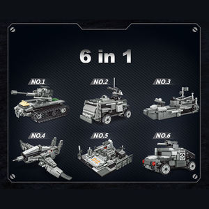 C0848 Kit de Construction DIY <span class=keywords><strong>Panzer</strong></span> Allemand – Modèle de Char de Combat Thème Militaire – Ensemble de Blocs de Construction (Pièces) - Product Image 2