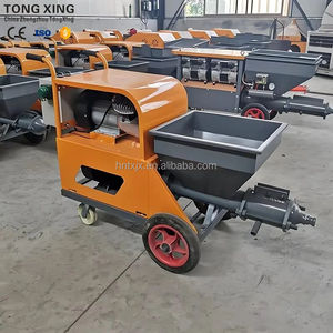 Draagbare PLC-gestuurde elektrische mortelspuitmachine, 4 kW pompvermogen, lichtgewicht, hoge efficiëntie, cementspuitapparaat - Product Image 1