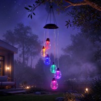 Guirlande lumineuse solaire N-Concept en cuivre coloré IP44, panneau solaire LED, lampe solaire écologique verte, décoration de jardin, ampoule multiple