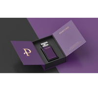 Boîte de parfum de luxe en gros emballage cadeau créatif imprimé personnalisé avec doublure en éponge avec des matériaux recyclés