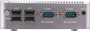 Zoomtak Intel Celeron J1900ファンレスミニPC、2 LANポート2 Comチャンネル