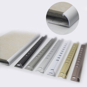 Profilés en aluminium argenté pour coins <span class=keywords><strong>de</strong></span> mur en céramique, garnitures métalliques <span class=keywords><strong>quart</strong></span> <span class=keywords><strong>de</strong></span> cercle <span class=keywords><strong>de</strong></span> Foshan, pour bordure <span class=keywords><strong>de</strong></span> carrelage - Product Image 3