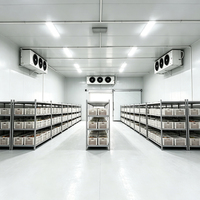 Chambre froide commerciale pour restaurant, congélateur, chambre froide en acier inoxydable avec compresseur Emerson R410A à économie d'énergie