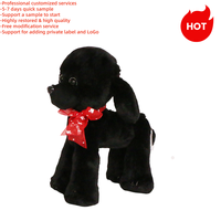 Personnalisé disquette en peluche chien chiot en peluche câlin réaliste doux animal de compagnie caniche coton en peluche pour enfants bébé cadeau d'anniversaire