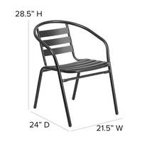 Meubles de jardin de haute qualité, durables et imperméables, chaises de bistrot en métal aluminium pour l'extérieur, meubles de jardin de loisirs, chaises de salle à manger