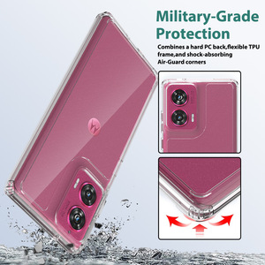 Para <span class=keywords><strong>Motorola</strong></span> Edge 50 Fusion Back Cover, Clear Slim Anti-Scratch TPU + Acrílico Funda de teléfono a prueba de golpes para <span class=keywords><strong>Motorola</strong></span> Edge 50 Fusion - Product Image 3