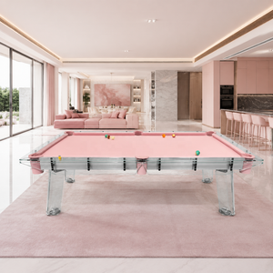 Mesa <span class=keywords><strong>de</strong></span> Billar Americana <span class=keywords><strong>de</strong></span> Lujo, Modelo 8ball, <span class=keywords><strong>de</strong></span> <span class=keywords><strong>Vidrio</strong></span> Rosa, Resistente al Agua, para Exteriores, en <span class=keywords><strong>Venta</strong></span> - Product Image 1
