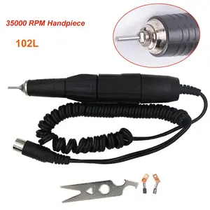 Dental Polishing Micromotor Handpiece Handle 35000 RPM 102L Nail Drill for Manicure Apparatus Electric Pedicure Dentist Tools