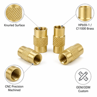 Broche de signalisation de précision en laiton pour PCB, usinage CNC pour filetage HPb59-1 C11000, conforme RoHS pour OEM