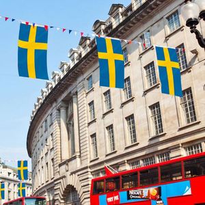 3x5Ft Sweden <b>Flag</b> Polyester Fabric With Two Brass Grommets Wall Hanging Outdoor and Indoor Decor - Product Image 4