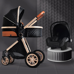 Poussette 3 en 1 pliable avec siège auto pour bébé - Product Image 3