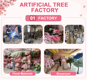 ต้นซากุระประดิษฐ์สีชมพูขาวสุดหรูจาก LEDA Wholesale ต้นเชอร์รี่บลอสซัมประดิษฐ์แบบขยายได้ สำหรับตกแต่งห้างสรรพสินค้า ร้านอาหาร และสวน - Product Image 5