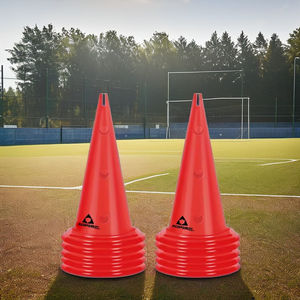 Bola kerucut latihan olahraga kebugaran kerucut penanda latihan sepak bola kerucut rintangan dengan lubang logo latihan - Product Image 1