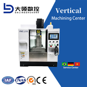 DL VMC 215 CNC Mini Vertical Machining Center 3/4 Axis Small Desktop CNC Milling Machine 12000 RPM Spindle 0.01mm Precision