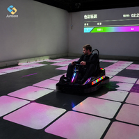 Jeu de combat immersif de karting : Voiture de collision électrique à dérive avec projecteur interactif pour course de voitures en salle de jeux