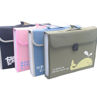 Carpeta de Acordeón Portátil Lie Wuqi Yuen con Impresión UV, Bolsa de Tela Oxford con 13 Compartimentos para Organizar Exámenes