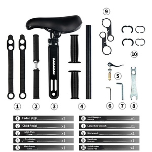 Sella per Bicicletta da Strada in Lega di Alluminio di Alta Qualità, Supporto Portatile Nero per Genitore-Figlio, Accessori per Sedile Bambini - Product Image 6