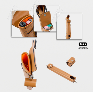 LIZARD Knife Series 1×2 3‑Hole Leather Pool Cue Case, Lightweight for Chinese 8‑Ball, Hand‑held & Shoulder Carry Bag - Product Image 5