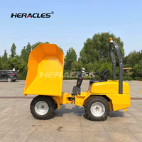 Chargeuse sur pneus Heracles de marque chinoise, mini-dumper de haute qualité, capacité de charge de 1000 kg, capacité de la benne de 0,5 m³, garantie d'un an
