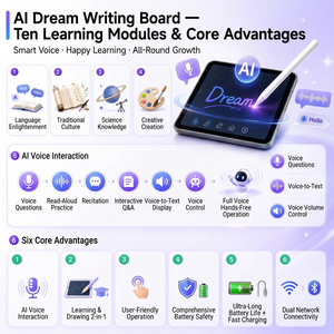 Tablet AI Dream, Lavagna Interattiva Parlante, Giocattolo Educativo, Tablet LCD per <span class=keywords><strong>Disegno</strong></span>, Blocco da <span class=keywords><strong>Disegno</strong></span> Portatile per Bambini - Product Image 4