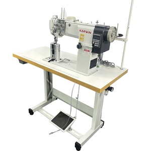 8868DH New Iron Motor Extra High Column Post Bed Double Needle Lock Stitch Industrial <b>Sewing</b> Machine <b>for</b> & Leather Products - Product Image 2