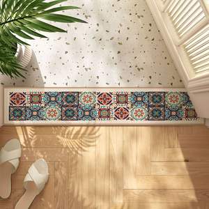 Tapis d'entrée rectangulaire antidérapant moderne pour salle de bain, tapis long et résistant à l'humidité - Product Image 5