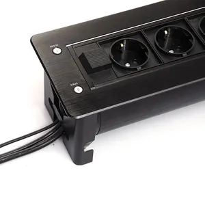 Enchufes giratorios motorizados tipo UE caja de información multimedia multifuncional toma de corriente abatible oculta