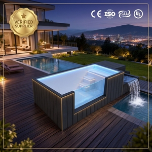 <span class=keywords><strong>Piscine</strong></span> de luxe en conteneur maritime <span class=keywords><strong>avec</strong></span> fenêtre en verre, <span class=keywords><strong>piscine</strong></span> préfabriquée moderne hors sol pour villa et jardin - Product Image 1