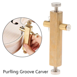 Outils de <span class=keywords><strong>fabrication</strong></span> de violon en laiton, Instrument de musique en or, 4 pièces, incrustation de couleur, hibou incrusté - Product Image 2