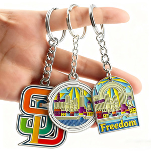 Llaveros Personalizados De 금속 인쇄 열쇠 고리 아연 합금 사용자 정의 로고 모양 하드 소프트 에나멜 금속 열쇠 고리 - Product Image 1