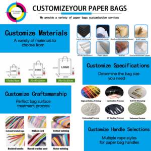 Sacs shopping en papier blanc de luxe personnalisés avec votre propre logo, poignées en corde de coton <span class=keywords><strong>noir</strong></span>, emballage cadeau boutique, sacs en papier pour la vente au détail - Product Image 5